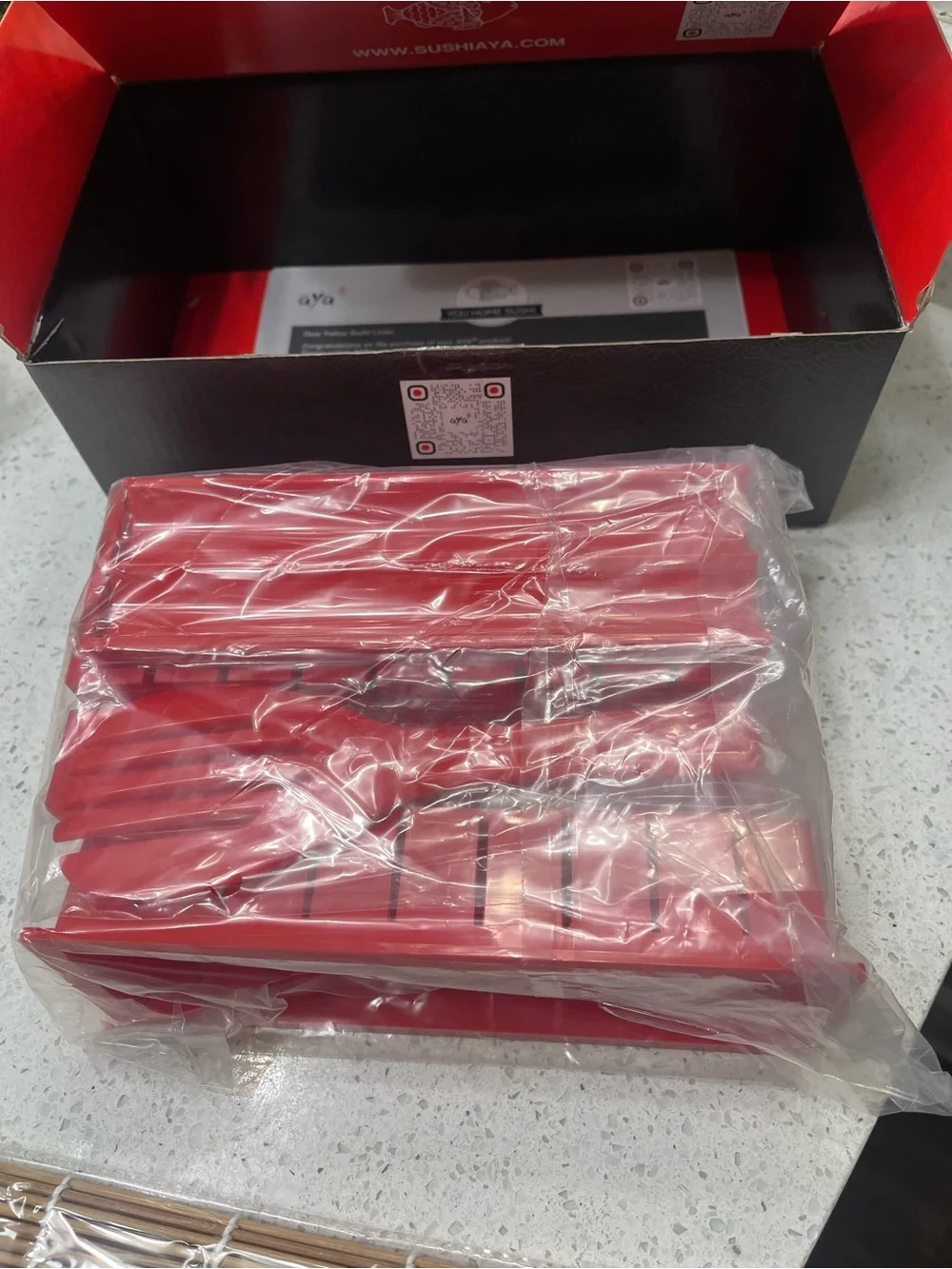 SushIaya Sushi Making Kit in Black & Red